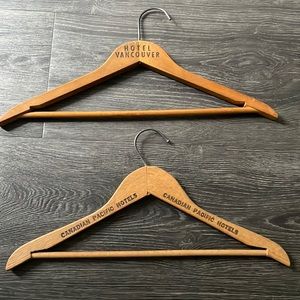Vintage wood hangers